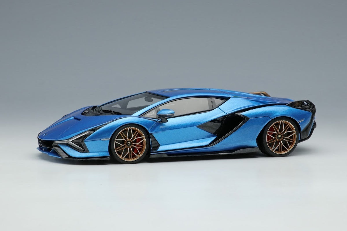 EIDOLON EM533D 1/43 Lamborghini Sian FKP 37 2019 Blu Aegir