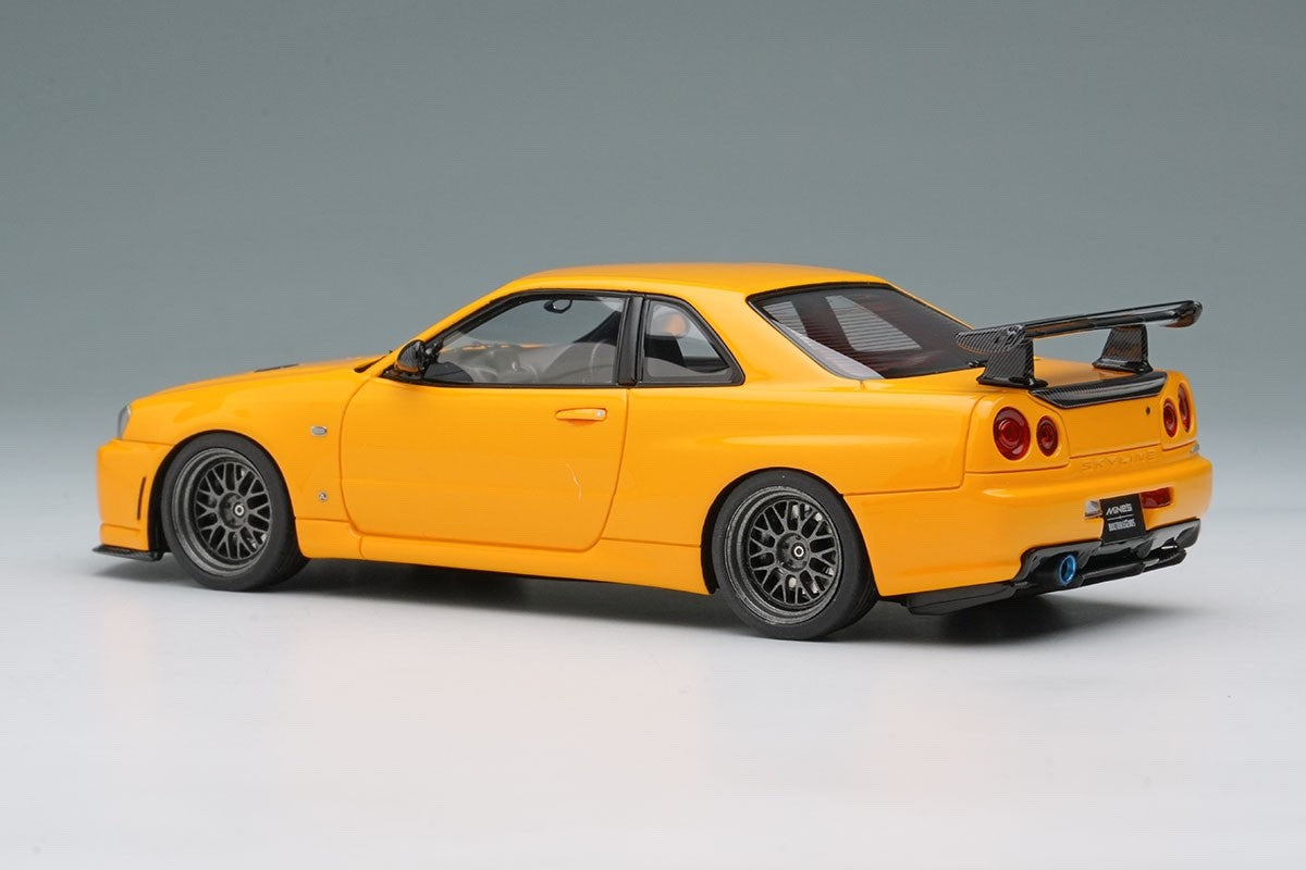 Make Up EIDOLON EM681C 1/43 Mine's BNR34 GT-R Built By Legends Yellow
