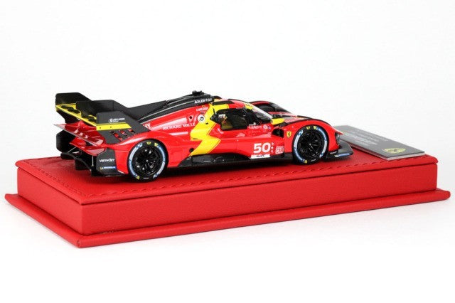 BBR Deluxe C280DL 1/43 Ferrari 499P Hypercar 2022 (Red Leather Base) Ltd 50pcs