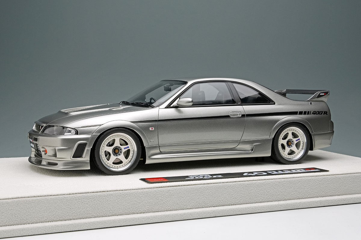 Make Up EIDOLON EML102C 1/18 NISMO 400R 1996 Silver Resin