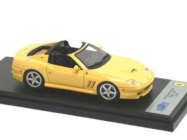 BBR Models BBR170B 1/43 Ferrari 575 Superamerica 2004 Yellow Roof Open Resin