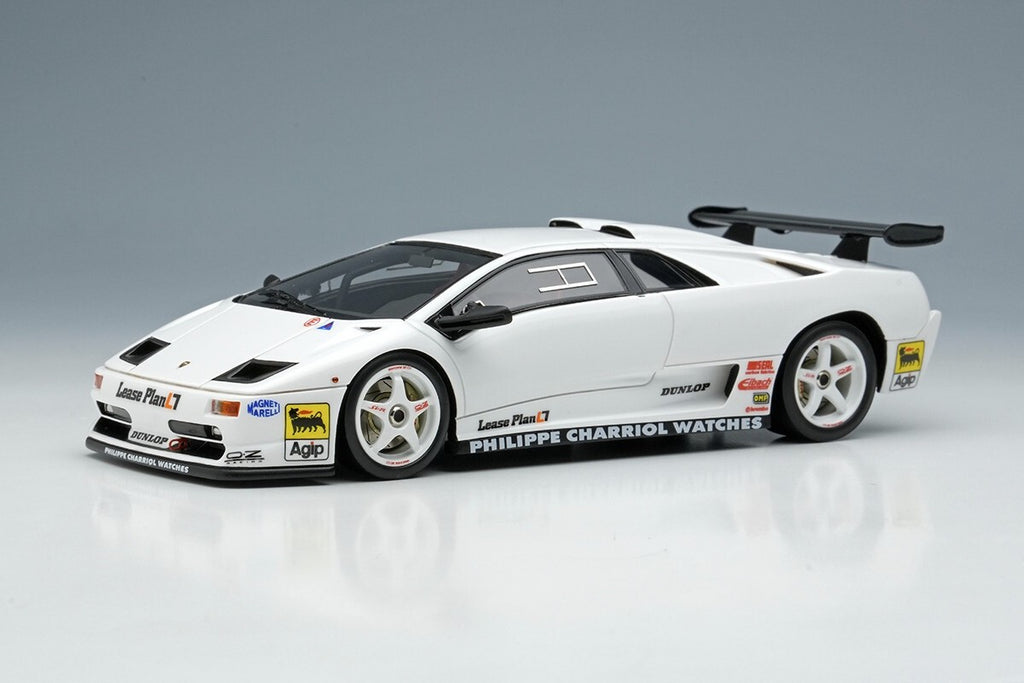 EIDOLON EM785B 1/43 Lamborghini Diablo SVR Racing 1996 White White Wheels Resin