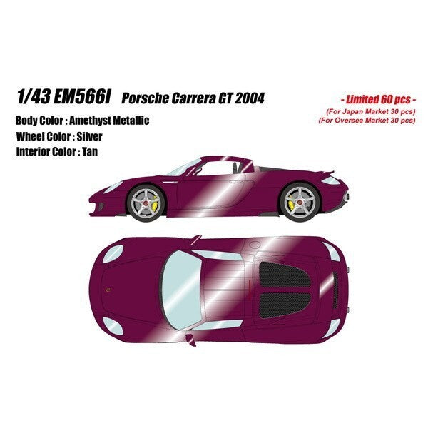 Eidolon EM566I 1/43 Porsche Carrera GT 2004 Amethyst Metallic (Resin Cast)
