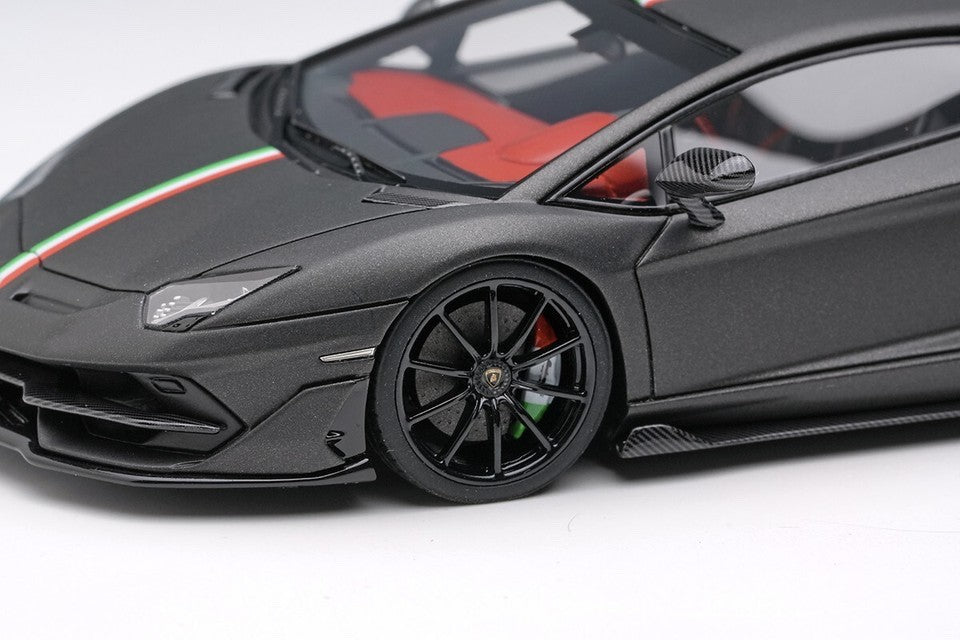 Make Up EIDOLON EM513H 1/43 Lamborghini Aventador SVJ 2018 Nero Acrylic Stripe