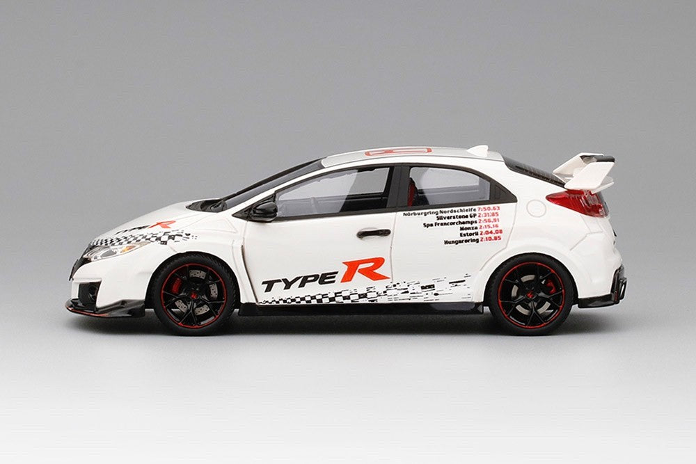 TSM Model TSM430243 1/43 Honda Civic Type R FK2 2016 FWD Record 5 Tracks White