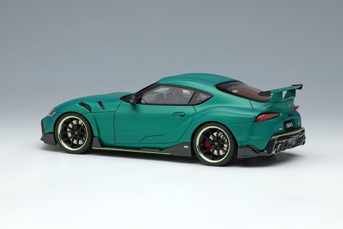 Make Up EIDOLON EM595A 1/43 TOM'S GR Supra Legend Green Metallic 2020 Edition