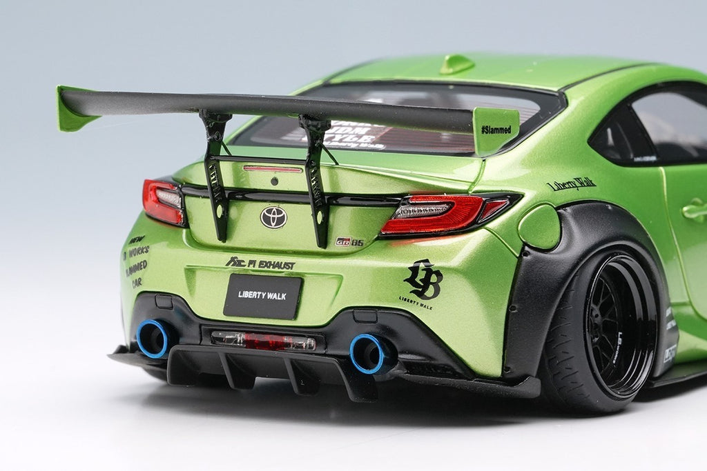 EIDOLON LB022D 1/43 Toyota GR86 LB Nation Pearl Green Resin Model