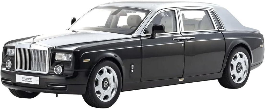 Kyosho KS08841BKS 1/18 Rolls-Royce Phantom EWB, Black/Silver (Die-cast)