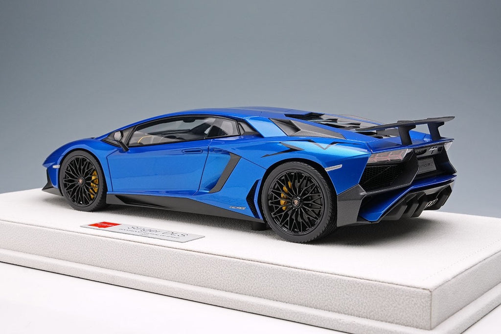 EIDOLON EML005C 1/18 Lamborghini Aventador LP750-4 SV 2015 Blu Nethuns Resin