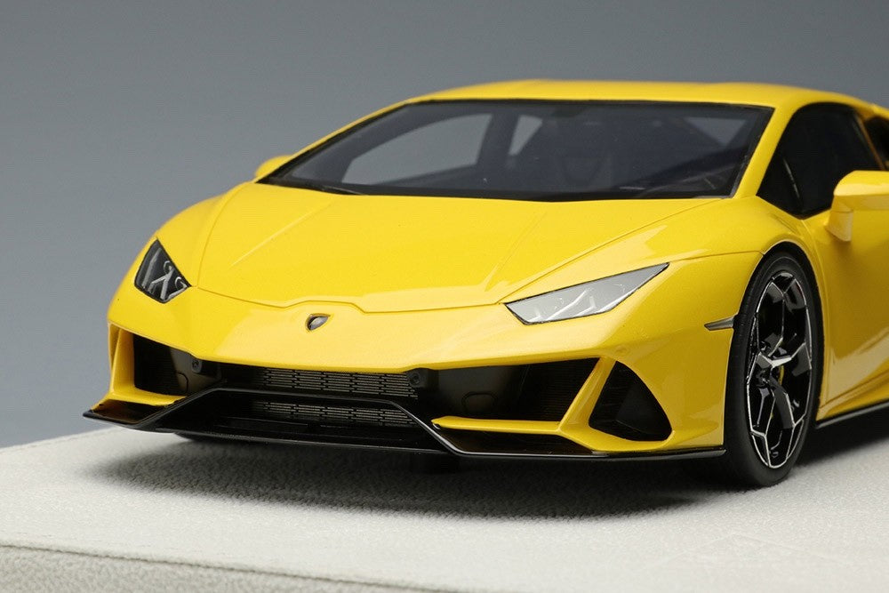 Make Up EIDOLON EML031D 1/18 Lamborghini Huracan EVO Pearl Yellow Asir Wheels