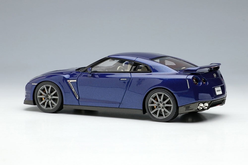 EIDOLON EM414D 1/43 Nissan GT-R R35 2014 Premium Edition Aurora Flare Blue Pearl