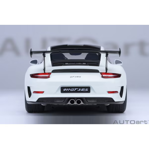 AUTOart 78176 1/18 Porsche 911 991.2 GT3 RS Weissach White Diecast