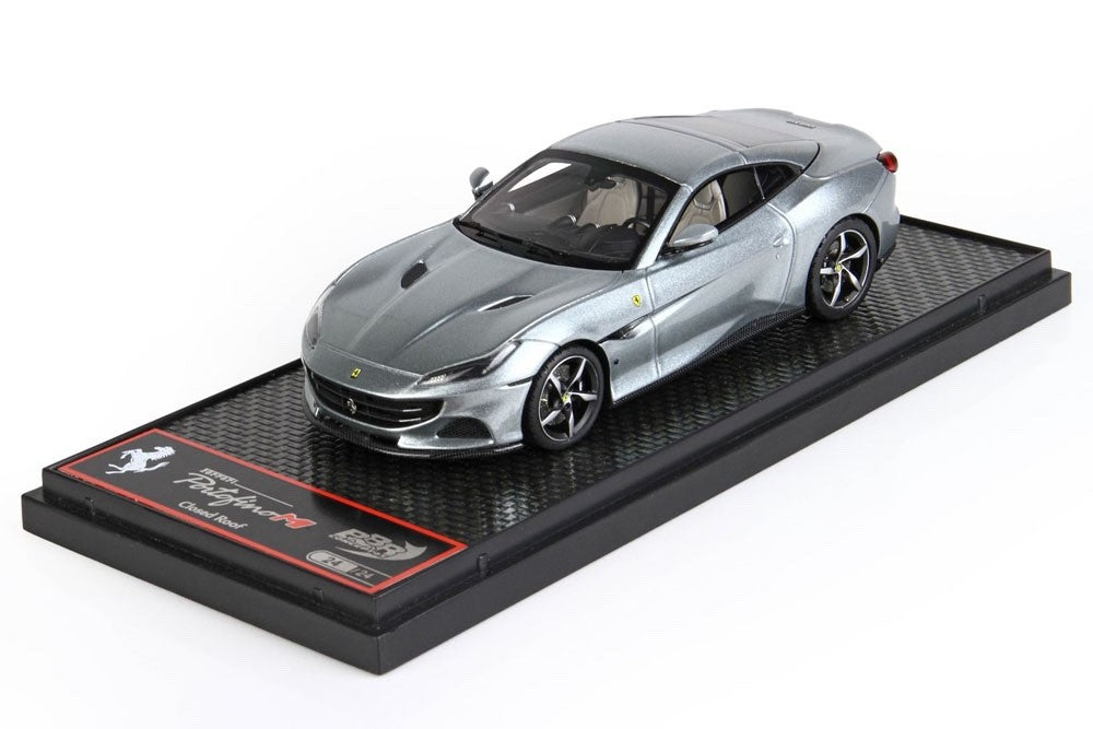 BBR BBRC250A 1/43 Ferrari Portofino M Closed Roof Grigio Titanio Metal Ltd 24pcs