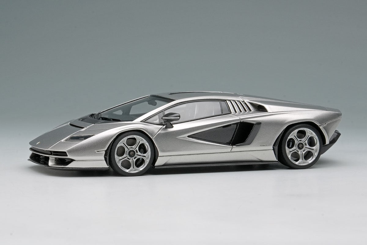 Make Up EIDOLON EM740F 1/43 Lamborghini Countach LPI 800-4 2022 Silver Resin