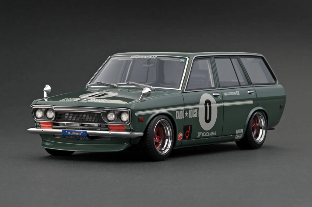 Ignition Model IG2217 1/18 KAIDO HOUSE Datsun Bluebird 510 Wagon Green Resin