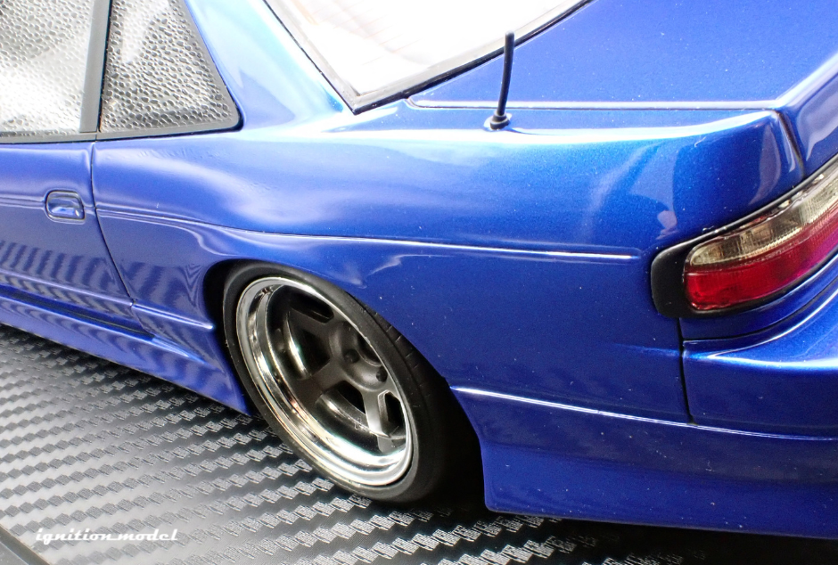 Ignition Model IG3587 1/18 Vertex S13 Silvia Blue Metallic TE37 Wheels