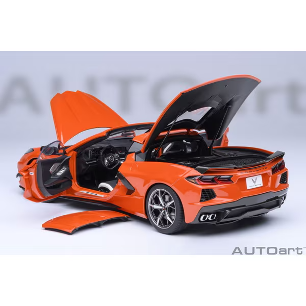 AUTOart 71283 1/18 Chevrolet Corvette C8 Stingray Z51 Orange Diecast