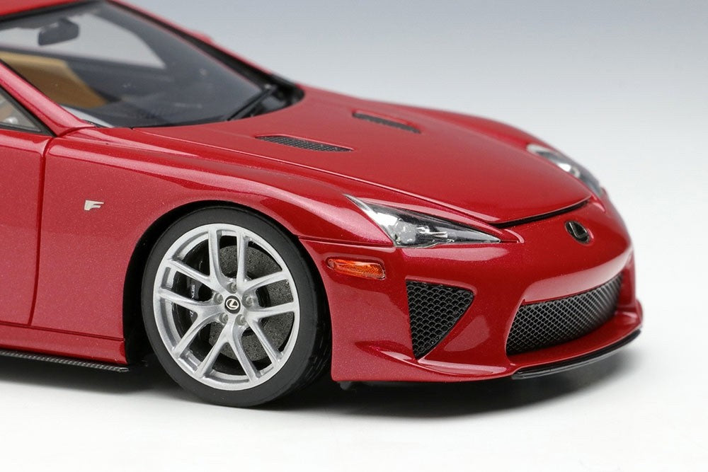 Make Up EIDOLON EM698C 1/43 Lexus LFA 2010 Rear Wing Up Pearl Red Limited 80pcs