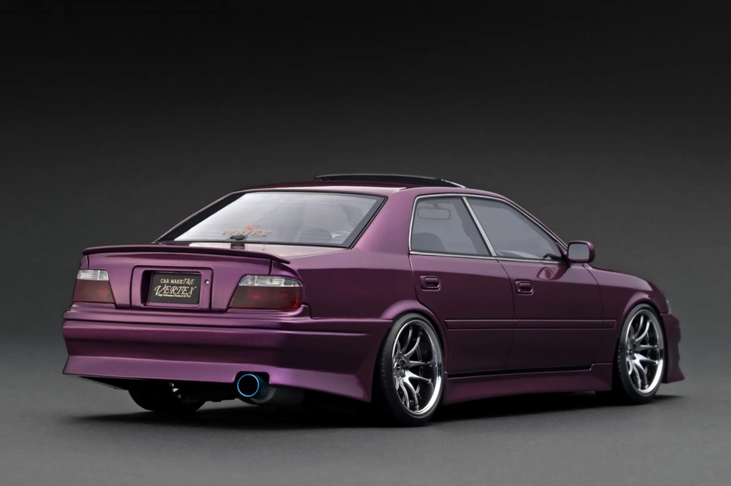 Ignition Model IG3320 1/18 VERTEX Toyota Chaser JZX100 Purple Metallic Resin