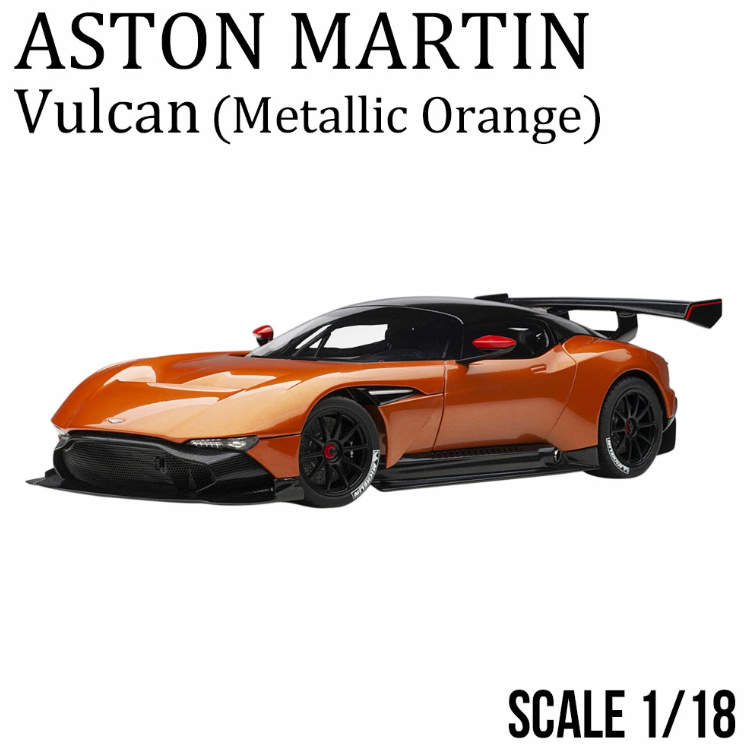 AUTOart 70264 1/18 Aston Martin Vulcan Metallic Orange Diecast Model Car
