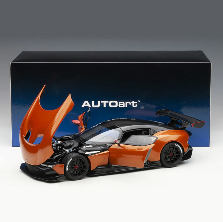 AUTOart 70264 1/18 Aston Martin Vulcan Metallic Orange Diecast Model Car