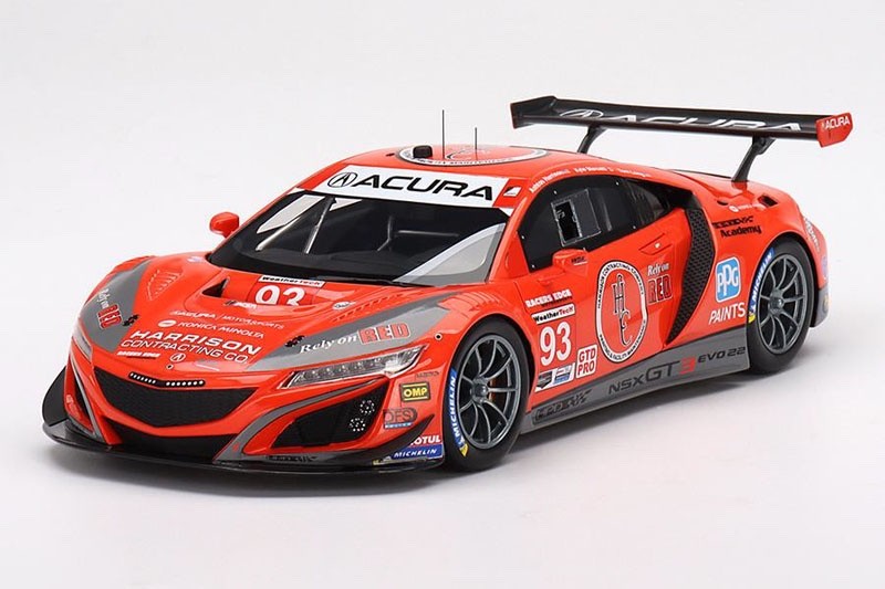TOP SPEED TS0446 1/18 Acura NSX GT3 EVO22 IMSA Sebring 12H 2022 #93 WTR Resin