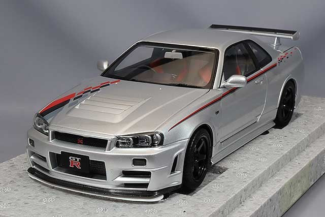 MOTORHELIX FS-M83429 1/18 Nissan Skyline GT-R R34 Nismo Silver