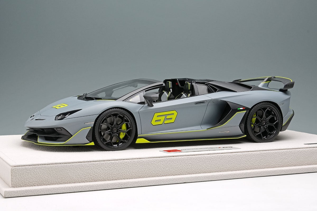 Make Up EIDOLON EML030G 1/18 Lamborghini Aventador SVJ 63 Roadster 2019 Gray