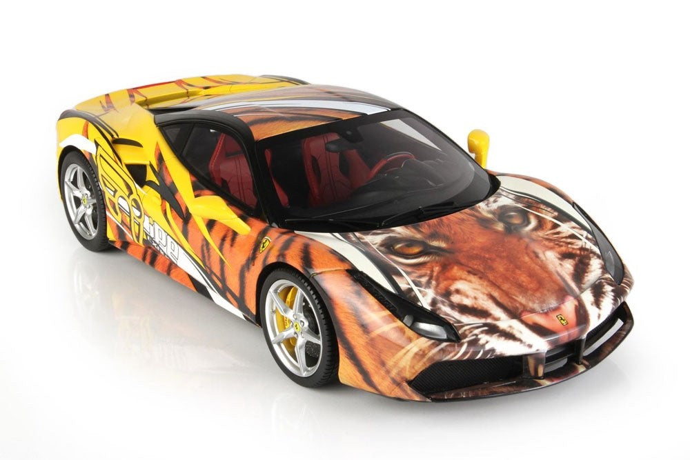 BBR P18221V 1/18 Ferrari 488 GTB IPE Tiger 2015 Giallo Modena Yellow Ltd 100pcs