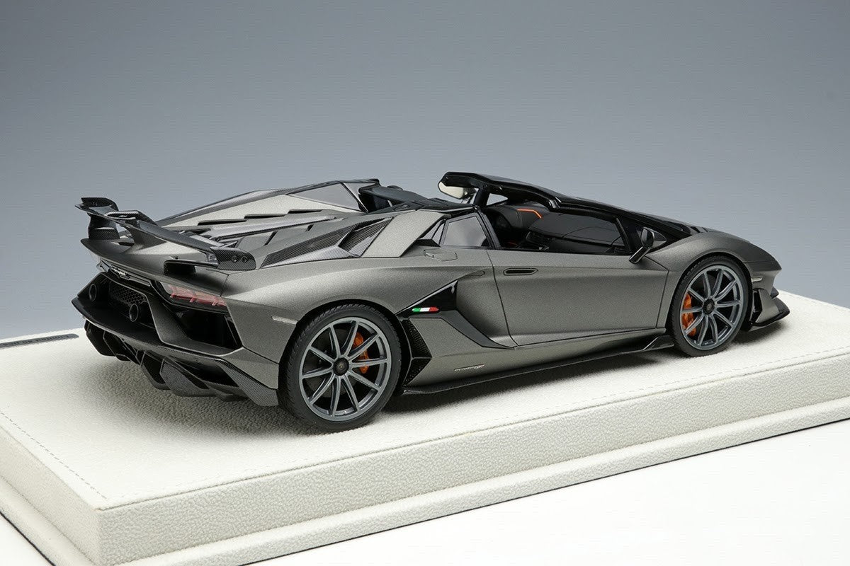 EIDOLON EML028E 1/18 Lamborghini Aventador SVJ Roadster Grigio Titan Resin Car