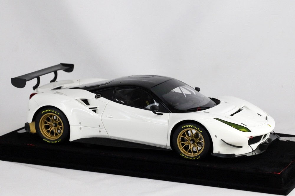 BBR P18122CVS 1/18 Ferrari 488 GTE 2016 Avus White Black Roof Resin Limited 12pc