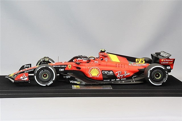 Looksmart LS18F1048 1/18 Ferrari SF-23 F1 Italian GP Monza 2023 3rd #55 Sainz