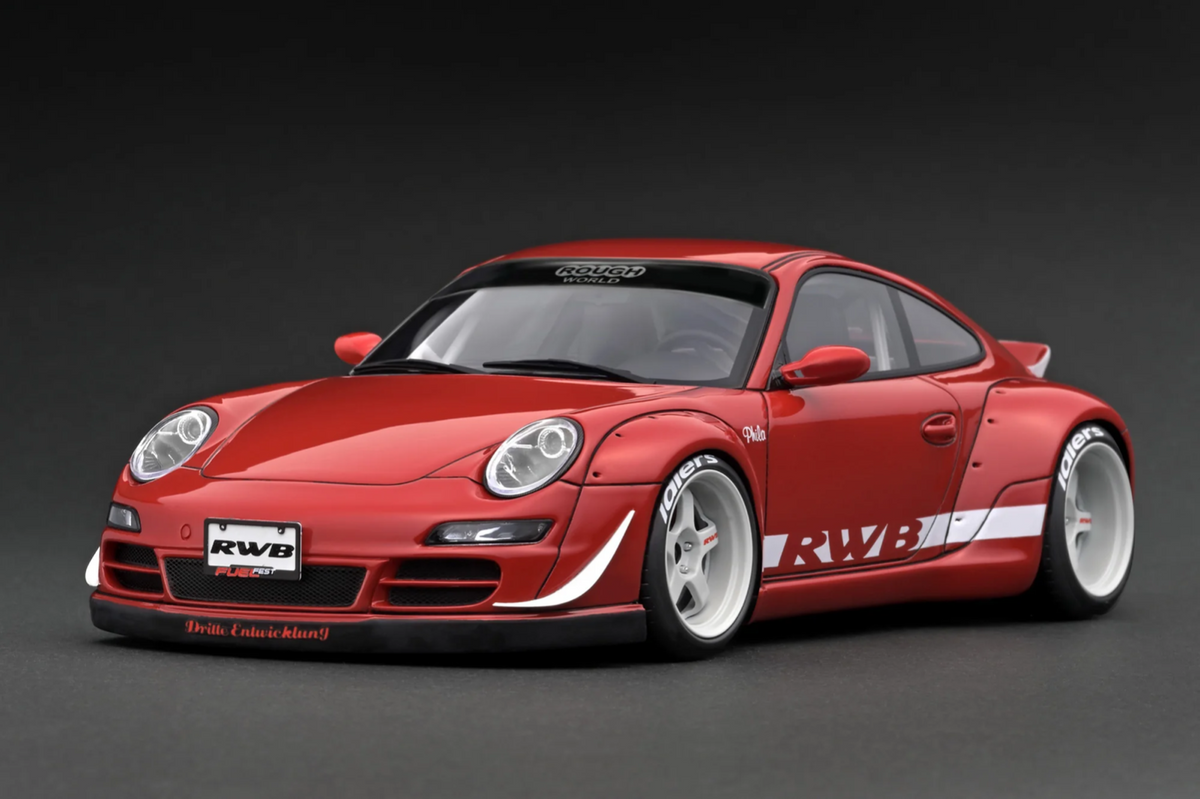 Ignition Model IG3248 1/18 RWB Porsche 911 997 Rauh-Welt Red Resin
