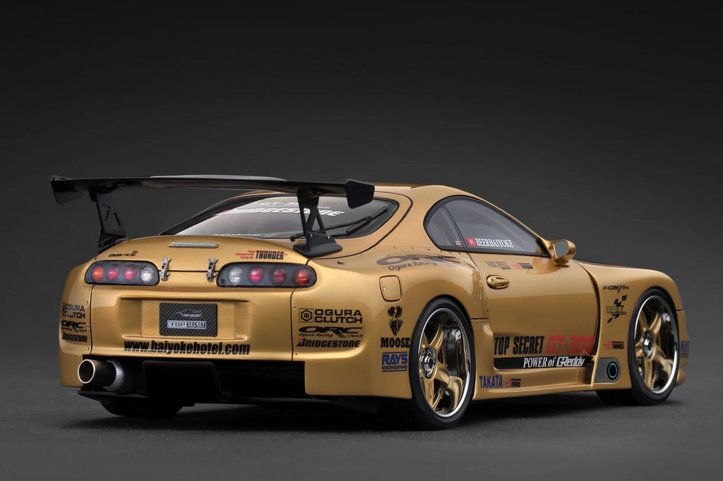 Ignition Model IG3743 1/18 Top Secret GT300 Supra A80 Gold
