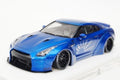 EIDOLON MZE007 1/43 LB Works Nissan GT-R R35 Blue Metallic Diecast Model