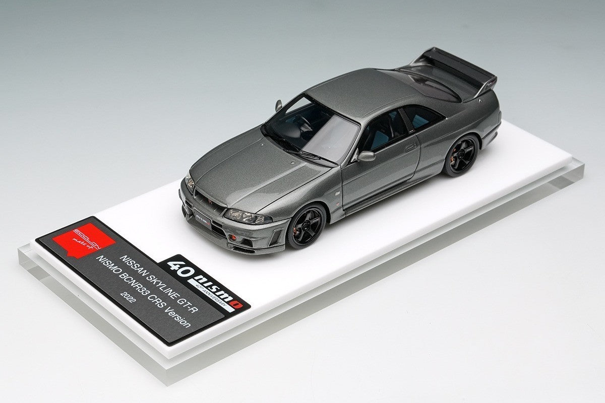 Make Up EIDOLON EM770 1/43 Nissan Skyline GT-R Nismo BCNR33 CRS 2022 Dark Gray