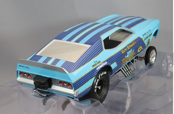 Auto World KS-AW299 1/18 Ford Mustang Funny Car 1973 Blue Blue Max Multi Color