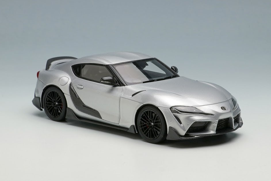 EIDOLON EM502F 1/43 Toyota GR Supra TRD Package Silver Metallic 2019