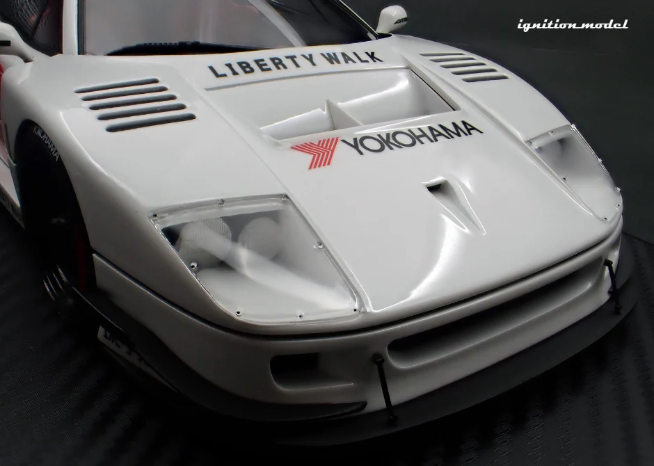Ignition Model IG3752 1/18 LB-WORKS Ferrari F40 Liberty Walk White