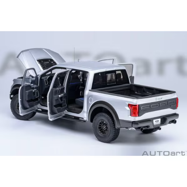 AUTOart 72950 1/18 Ford F-150 Raptor SuperCrew 2019 Silver Diecast