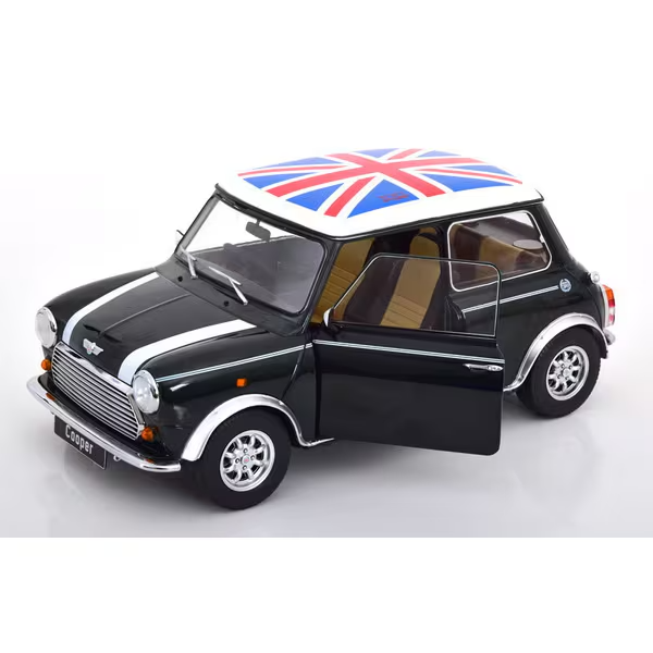 KK Scale KKDC120056R 1/12 Mini Cooper Union Jack Dark Green Metallic/White Right