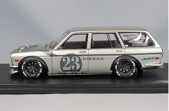 Ignition Model IG3151 1/18 Datsun Bluebird 510 Wagon Silver Watanabe