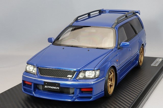Ignition Model IG2891 1/18 Nissan Stagea 260RS WGNC34 GT-R Engine Blue