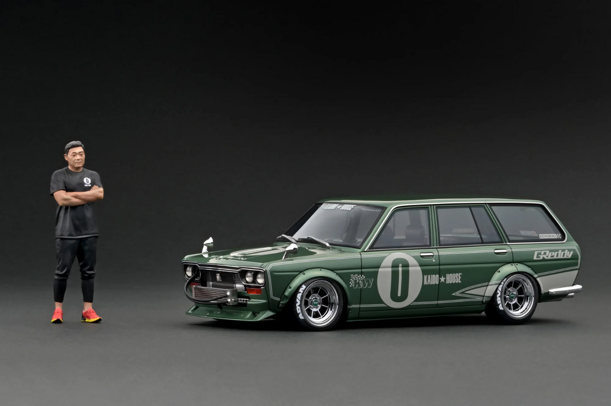 Ignition Model IG3148 1/18 Datsun Bluebird 510 Wagon Green Metallic