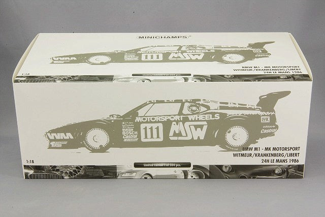 Minichamps MC180862911 1/18 BMW M1 Le Mans 1986 #111