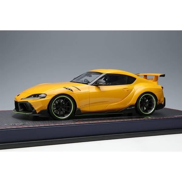 Make Up IDEA IM053B 1/18 TOM'S GR Supra 2020 Lightning Yellow
