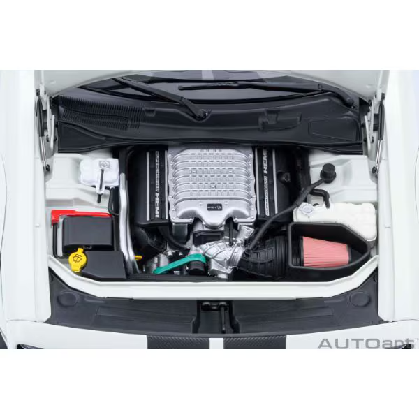AUTOart 71766 1/18 Dodge Challenger SRT Super Stock 2023 White Diecast