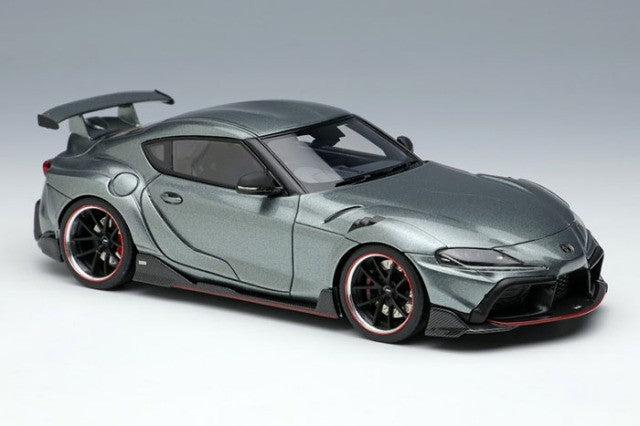 EIDOLON EM595D 1/43 TOM'S GR Supra 2020 Ice Gray Metallic Limited 50pcs