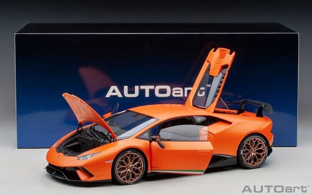 AUTOart 12076 1/12 Lamborghini Huracan Performante Matte Orange Coupe