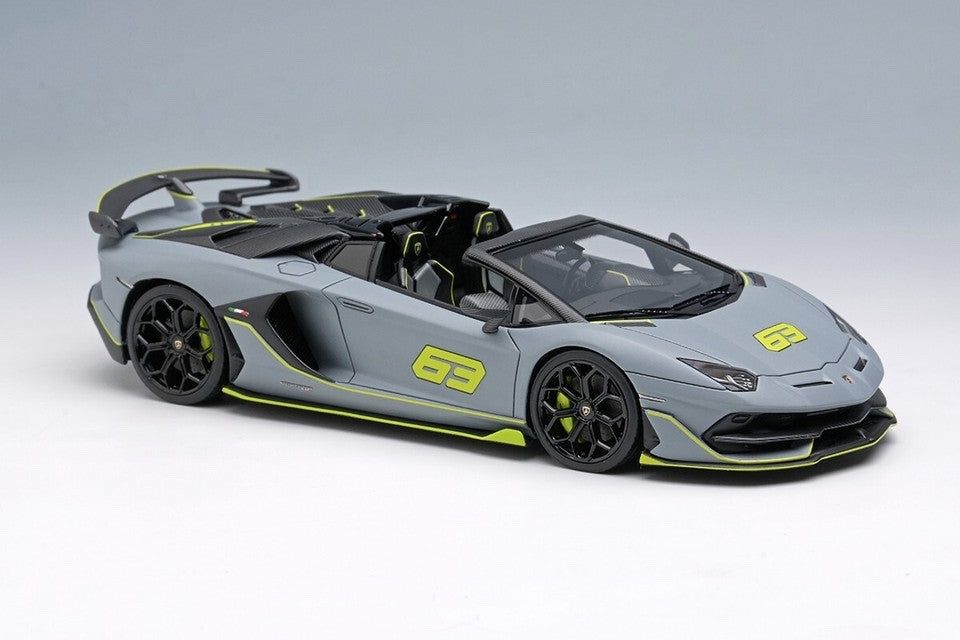 EIDOLON EM517G 1/43 Lamborghini Aventador SVJ 63 Roadster 2019 Grigio Acheso